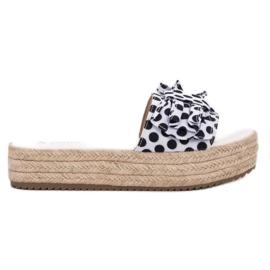 Seastar Zapatillas de lunares blanco negro