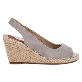 Seastar Sandalias de cuña gris