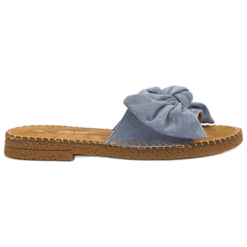 Seastar Pantuflas Azules Con Lazo