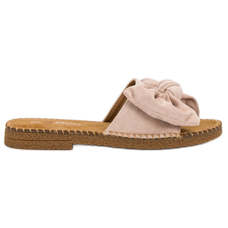 Seastar Pantuflas beige con lazo