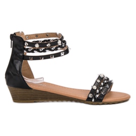 SHELOVET Sandalias Rock negro