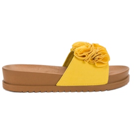 Primavera Pantuflas Amarillas amarillo