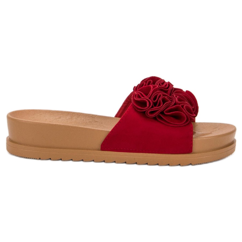 Primavera Pantuflas Rojas rojo