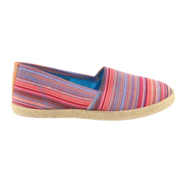 Alpargatas McKey 821 marrón rojo azul rosado