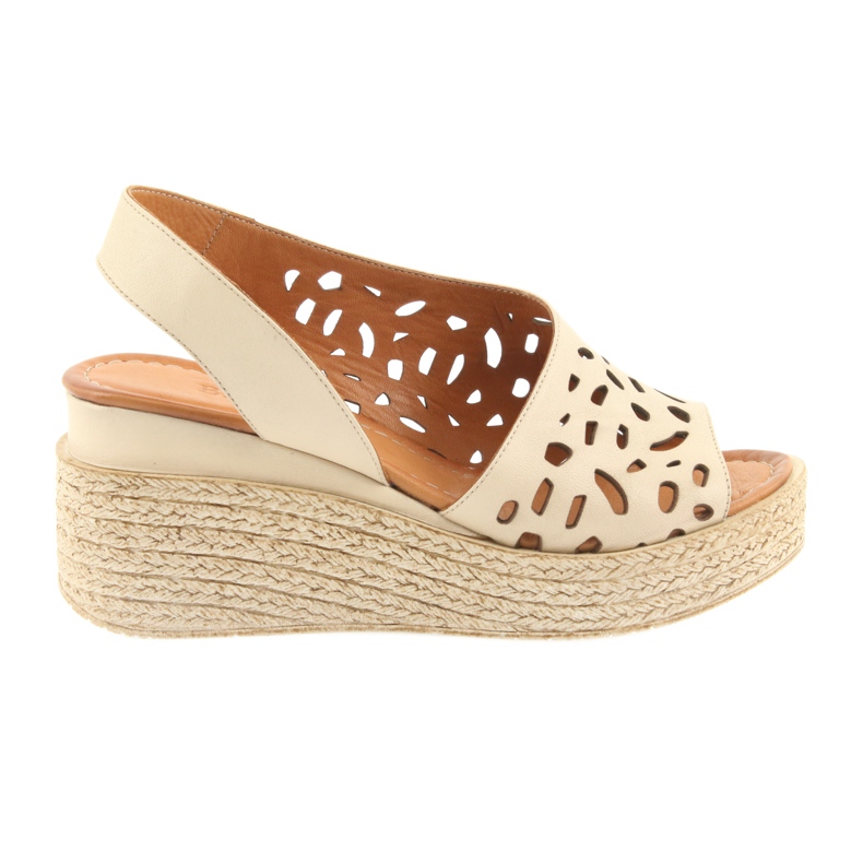 Sandalias cuña Badura 4812 beige