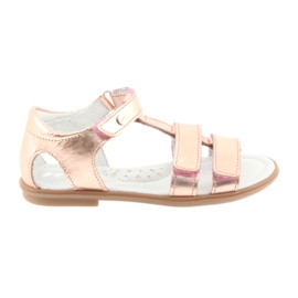 Sandalias niña oro rosa Bartek 56016 amarillo