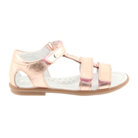 Sandalias niña oro rosa Bartek 56016 amarillo rosado