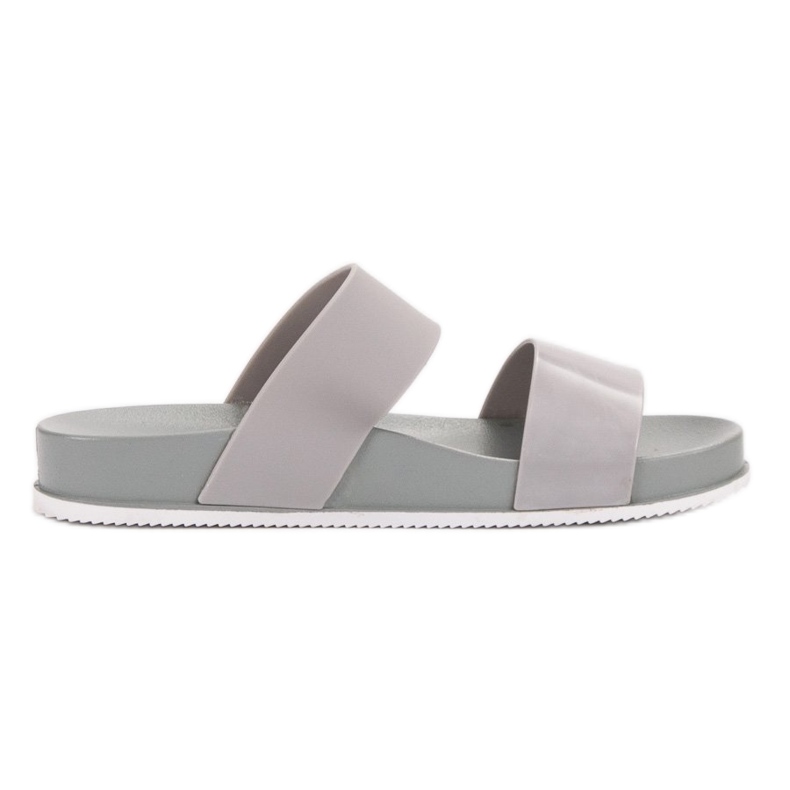 SHELOVET Cómodas pantuflas grises