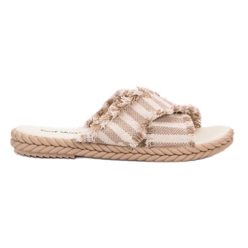 Seastar Pantuflas Rayas marrón