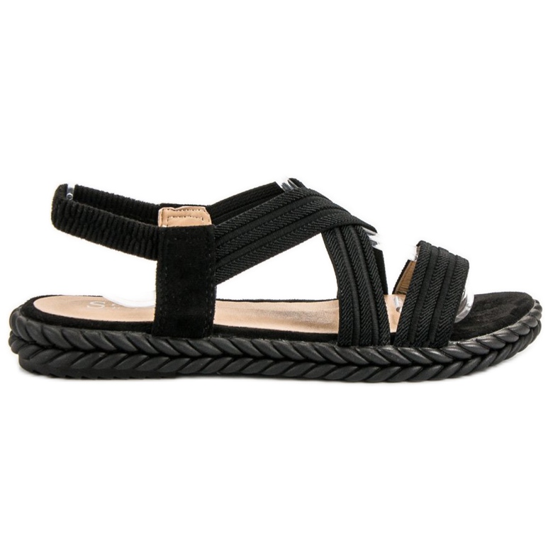 Seastar Sandalias de mujer cómodas negro