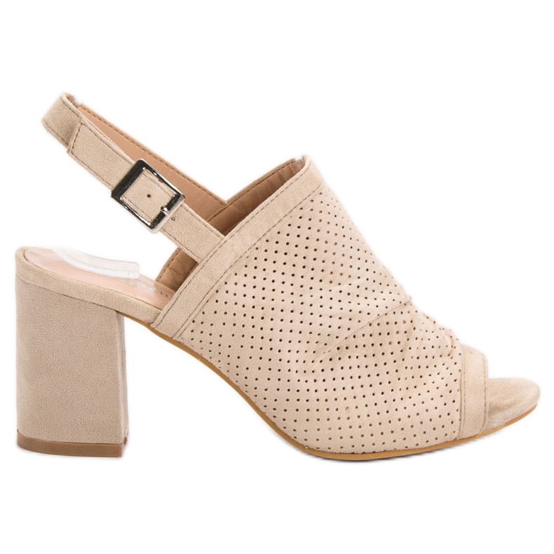 Sixth Sense Sandalias caladas en una barra marrón Sixth Sense Sandalias caladas en una barra marrón