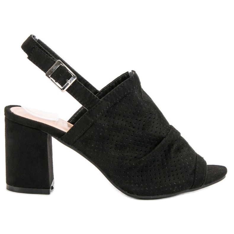 Sixth Sense Sandalias caladas en una barra negro Sixth Sense Sandalias caladas en una barra negro