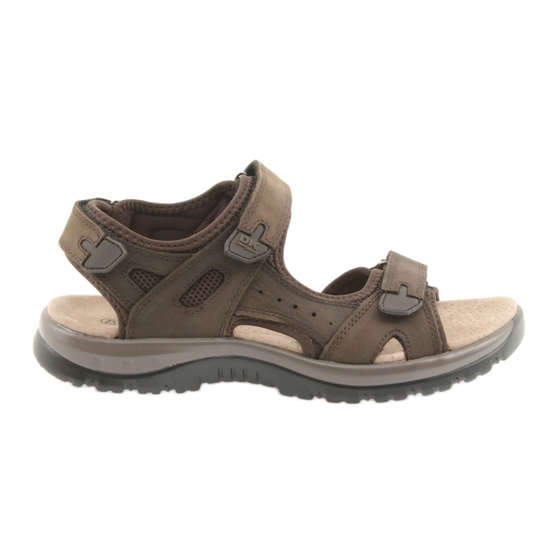 Sandalias DK Brown con velcro y parte inferior de EVA ligera marrón