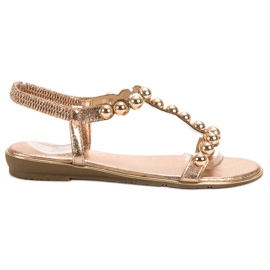 Small Swan Sandalias sin cordones amarillo
