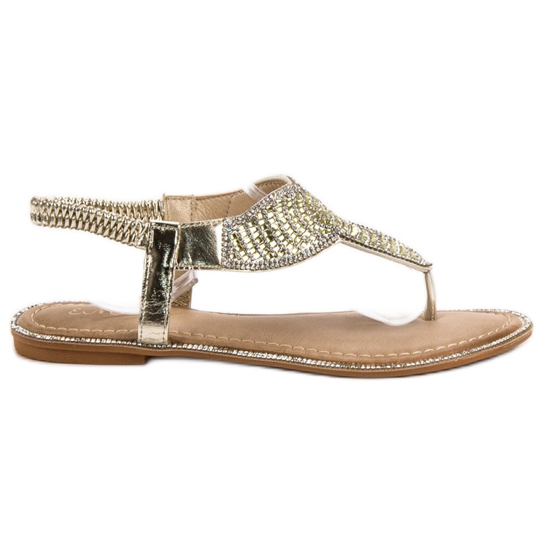 Encor Sandalias japonesas elegantes amarillo