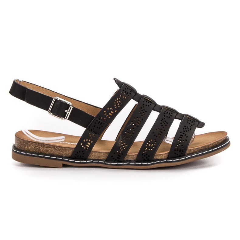 Renda Cómodas sandalias negras negro