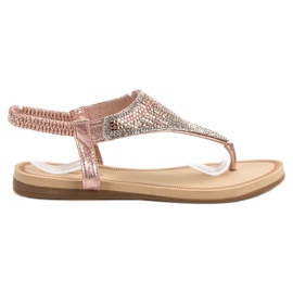 Bello Star Sandalias de chanclas casuales rosa