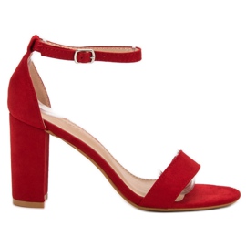 Anesia Paris Sandalias rojas sexy rojo