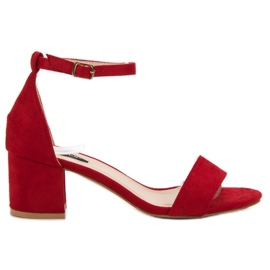 Sandalias VICES de ante rojo