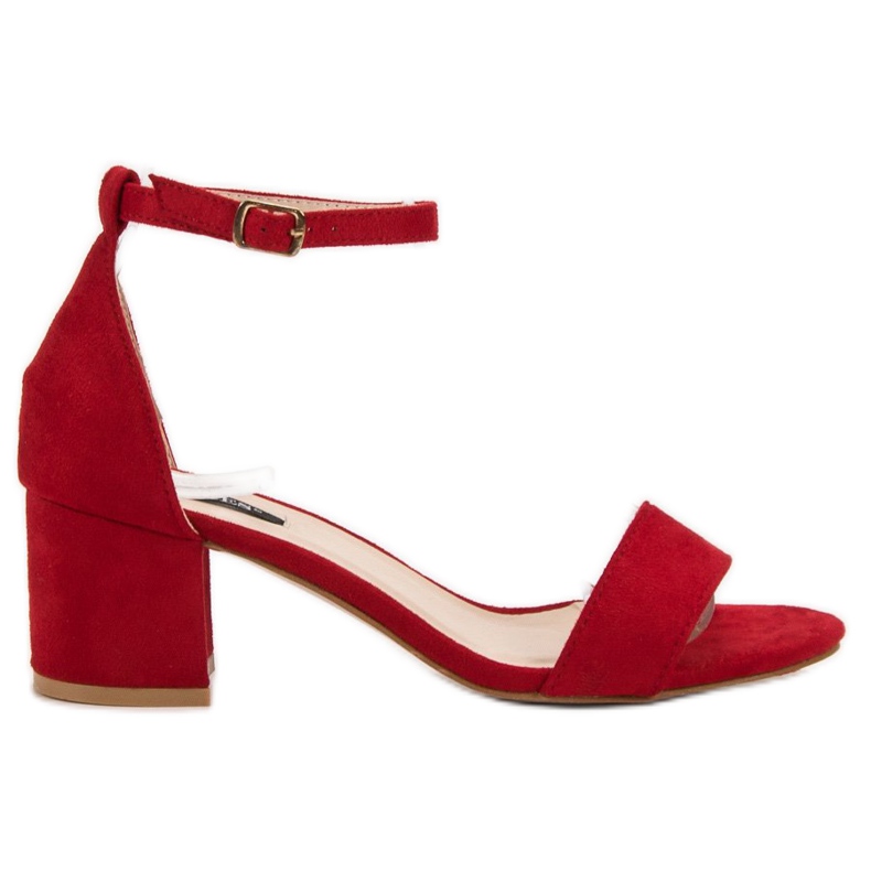 Sandalias VICES de ante rojo