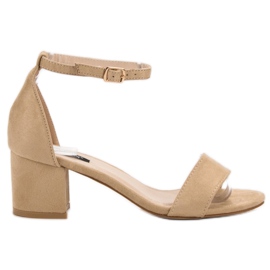 Sandalias VICES de ante beige