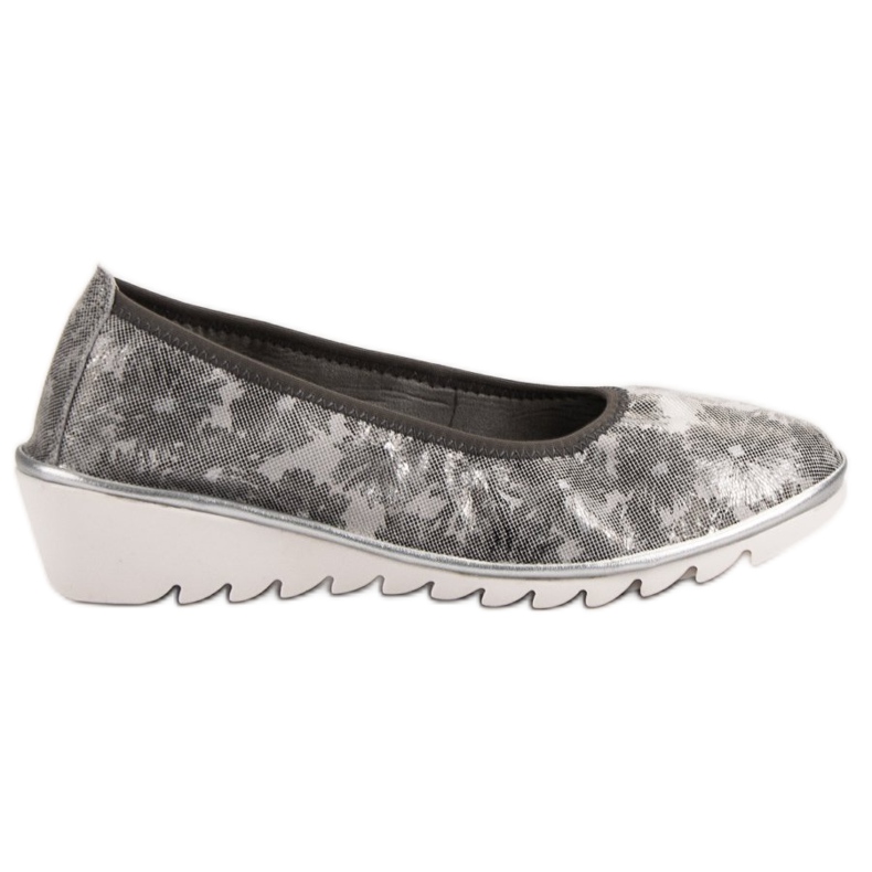 Filippo Zapatillas de ballet de piel gris claro