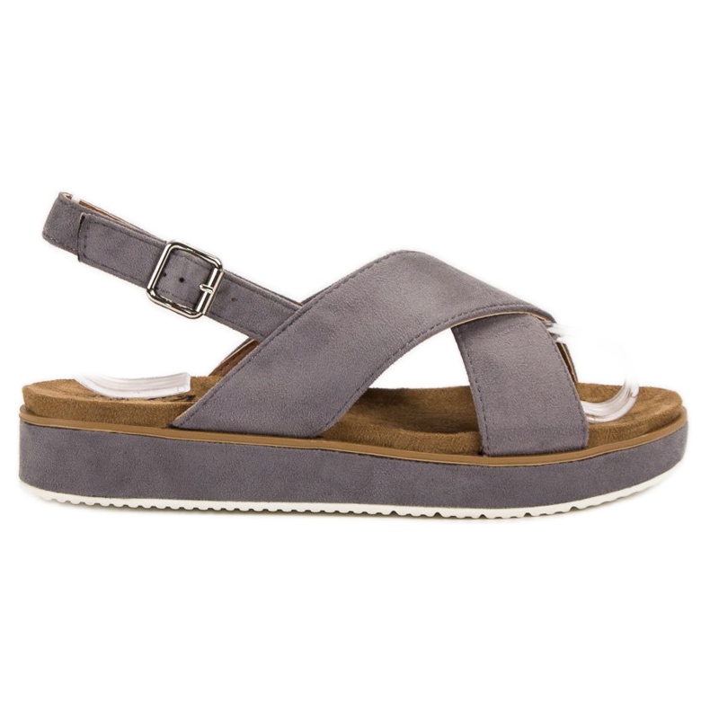 Goodin Sandalias de ante gris