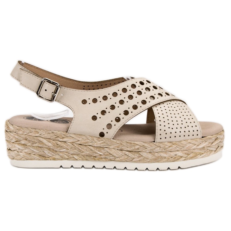 SHELOVET Sandalias alpargatas beige