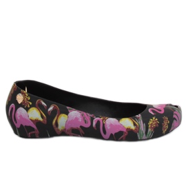 Meliski con flamencos negro CK85 Negro violeta multicolor