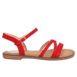 Sandalias rojas de mujer S55 Rojo