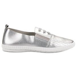 Super Mode Zapatillas Plateadas gris