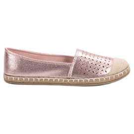New Tlck Alpargatas con purpurina rosado