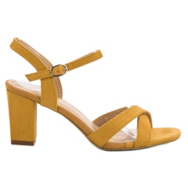 Annalisa Sandalias Mostaza amarillo