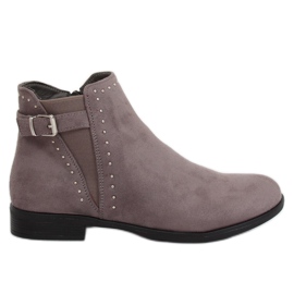 Botas grises Jodhpur para mujer 0-256 Gris Botas grises Jodhpur para mujer 0-256 Gris