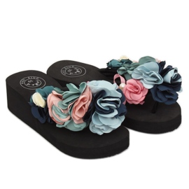 Negro FM5050 Suelas de espuma negra multicolor