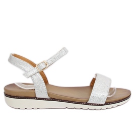 Sandalias plateadas para mujer S18-33 Silver gris Sandalias plateadas para mujer S18-33 Silver gris