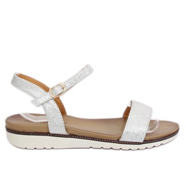 Sandalias plateadas para mujer S18-33 Silver gris