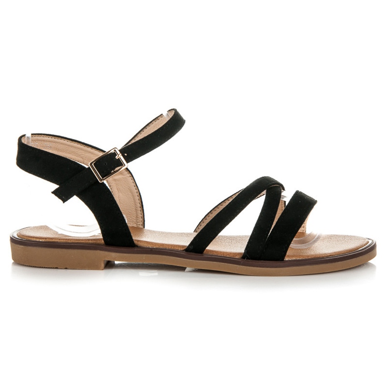 Ch. Creation Sandalias de ante negro