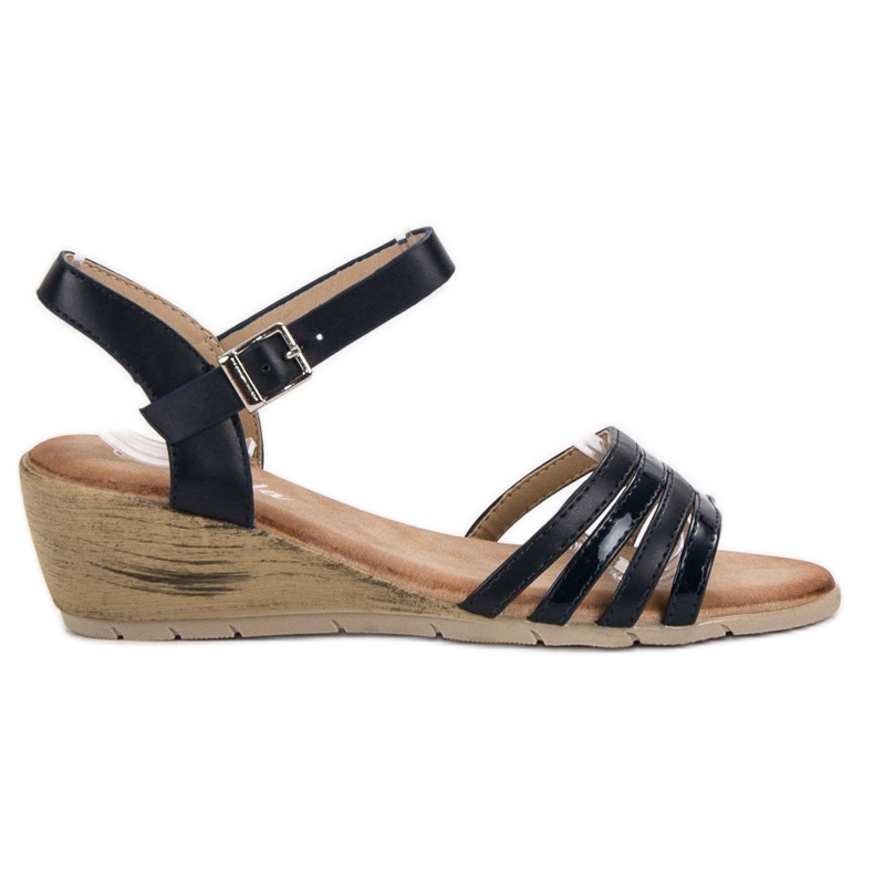 Renda Sandalias azul marino