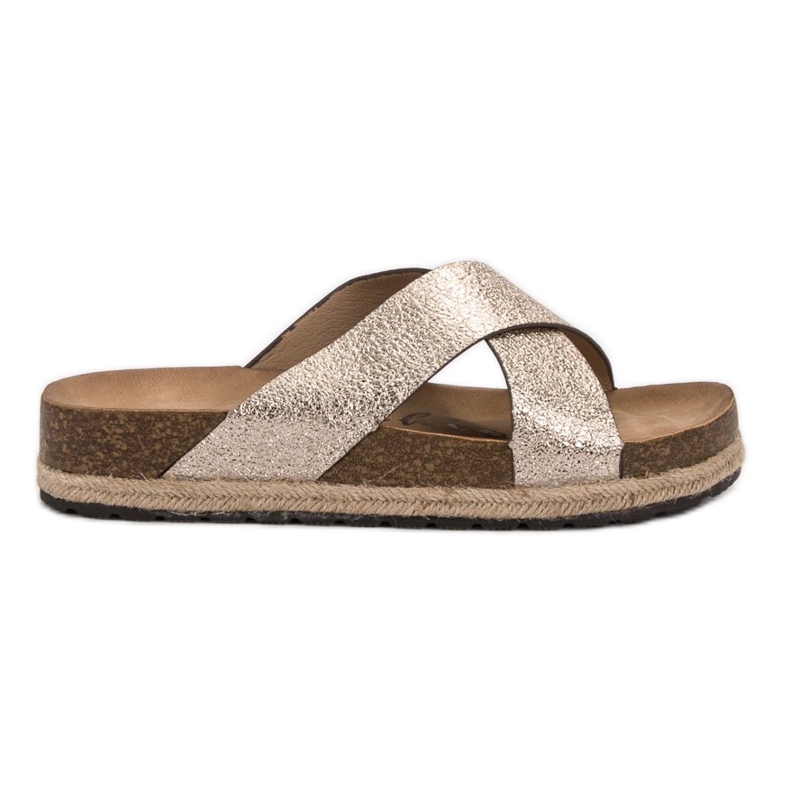 Goodin Cómodas zapatillas doradas dorado