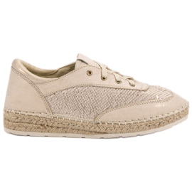 Zapatos con lentejuelas VICES marrón