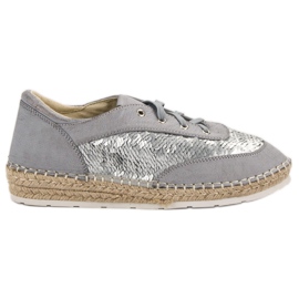 Zapatos con lentejuelas VICES gris