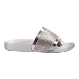 Zapatillas VICES con circonita gris