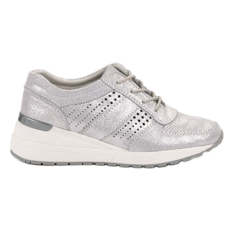 Zapatos de piel VINCEZA gris