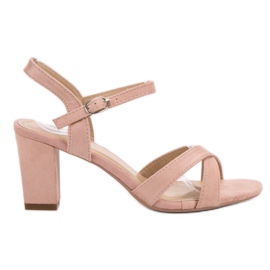 Annalisa Sandalias en polvo rosa