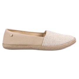 Beige VICES Slipony