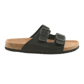 Pantuflas negras Big Star 174605 perfiladas para hombre negro