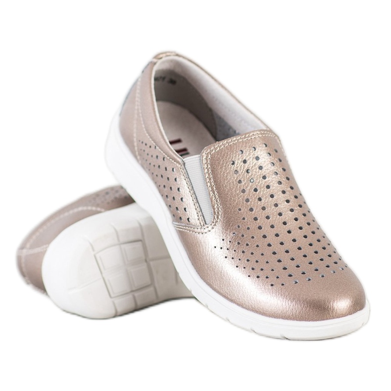 Kylie zapatos de cuero dorado Kylie zapatos de cuero dorado