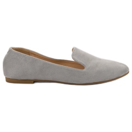 Lily Shoes Suede Lords gris