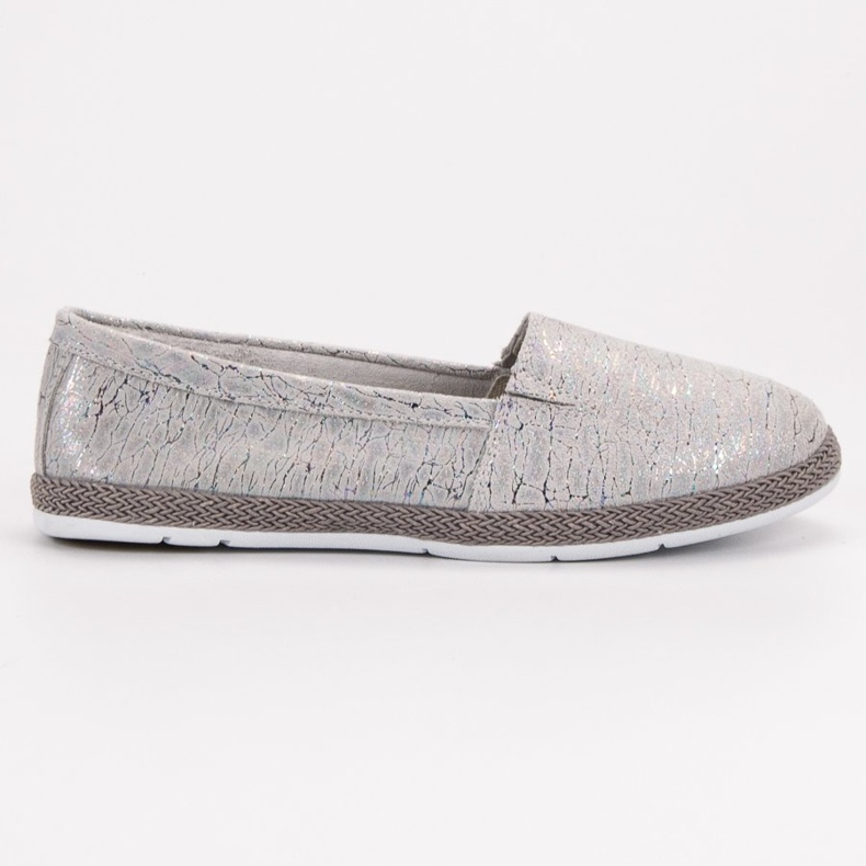 Goodin Slipony de cuero gris